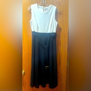 3. Black/White Calvin Klein Dress